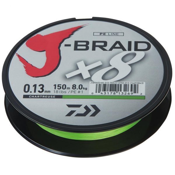 Daiwa J-Braid Chartreuse Kuitusiima 150 M