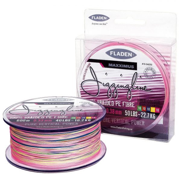 Fladen Maxximus Multicolor Jiggingline Kuitusiima 600 M